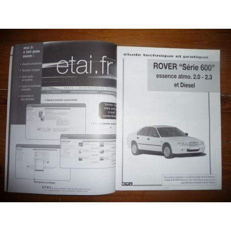 RTA Revue technique ROVER Série 600 Essence atmosphérique 2.0l et 2.3l et Turbo-Diesel