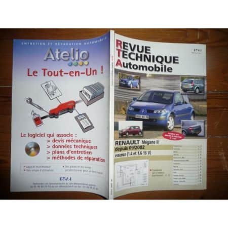 RTA Revues techniques RENAULT MEGANE II Essence 1.4 - 1.6 16V depuis 09/2002