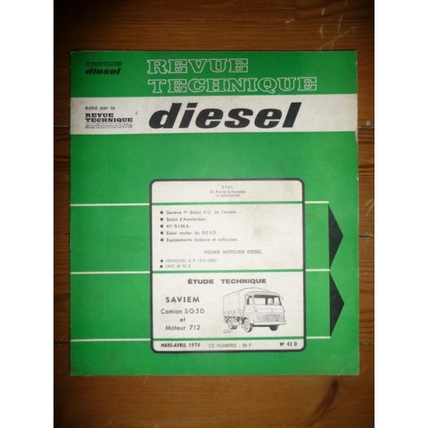 SG5D 712 Revue Technique PL Man Saviem Renault