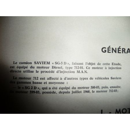 SG5D 712 Revue Technique PL Man Saviem Renault