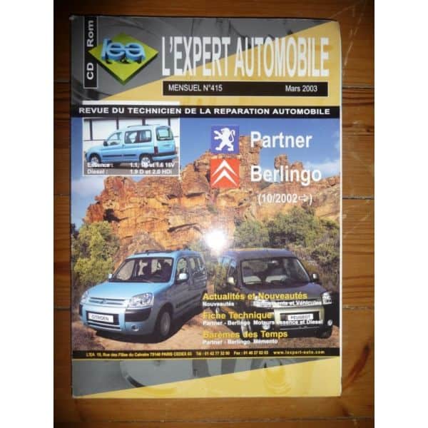 Partner Berlingo Revue Technique Citroen Peugeot