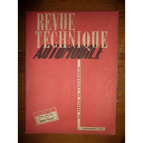 Cargo FOYW Revue Technique PL Ford