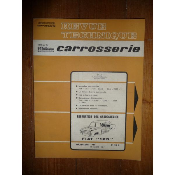 125 Revue Technique Carrosserie Fiat