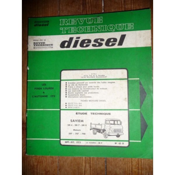 SM6 SM7 SM8 Revue Technique PL Man Saviem Renault