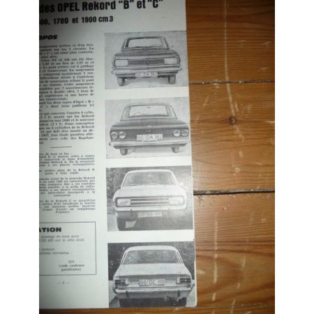 REKORD B C Revue Technique Opel