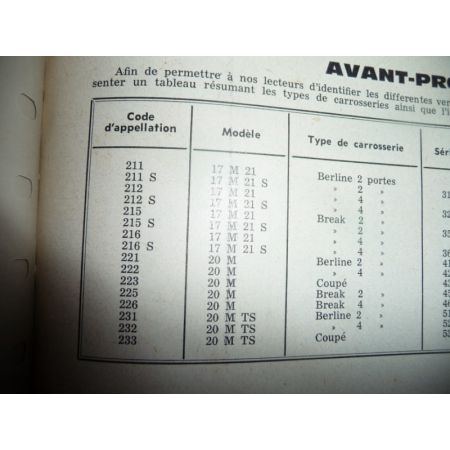 TAUNUS Revue Technique Ford