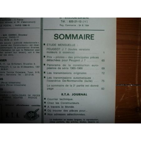 J7 Ess Revue Technique Peugeot