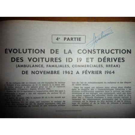 ID 19 63-65 Revue Technique Citroen