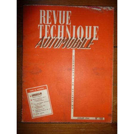 SUNBEAM Alpine Revue Technique Simca Talbot