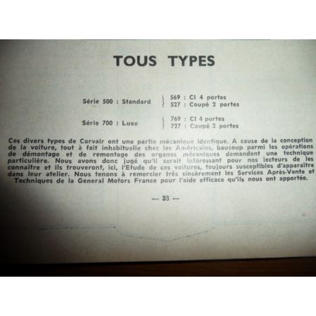 Corvair Revue Technique Chevrolet