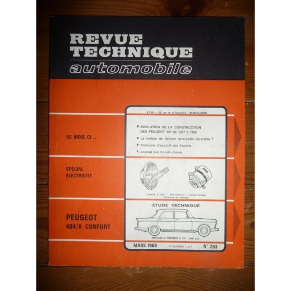 404/8 Confort Revue Technique Peugeot