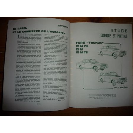 Taunus 12M 15M Revue Technique Ford