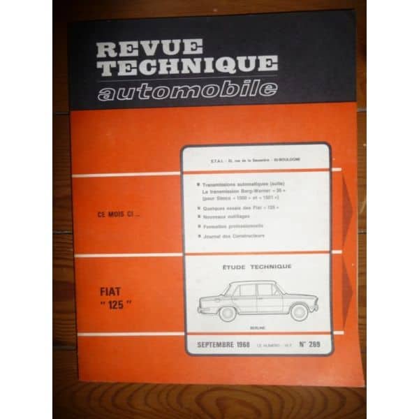 125 Revue Technique Fiat