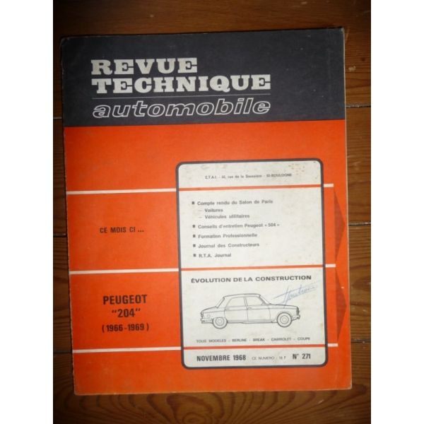 204 66-69 Revue Technique Peugeot