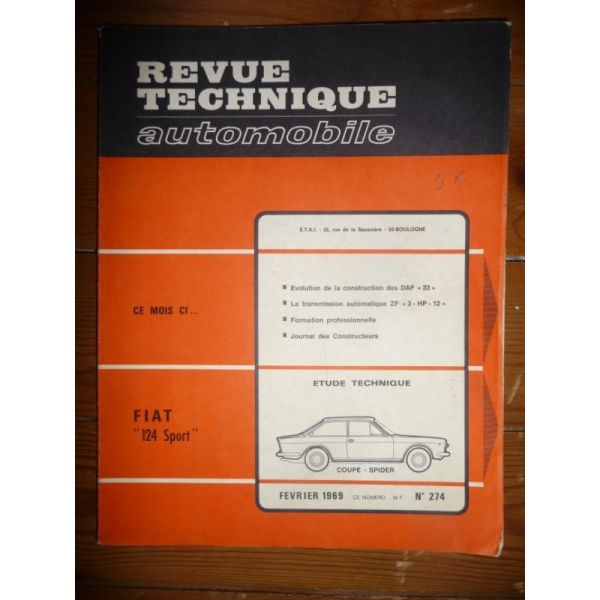 124 Sport Revue Technique Fiat