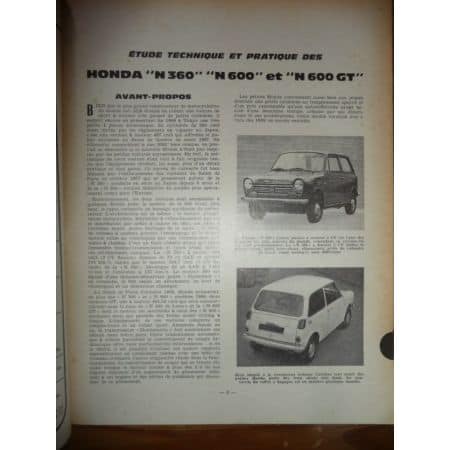 N360 N600 Revue Technique Honda
