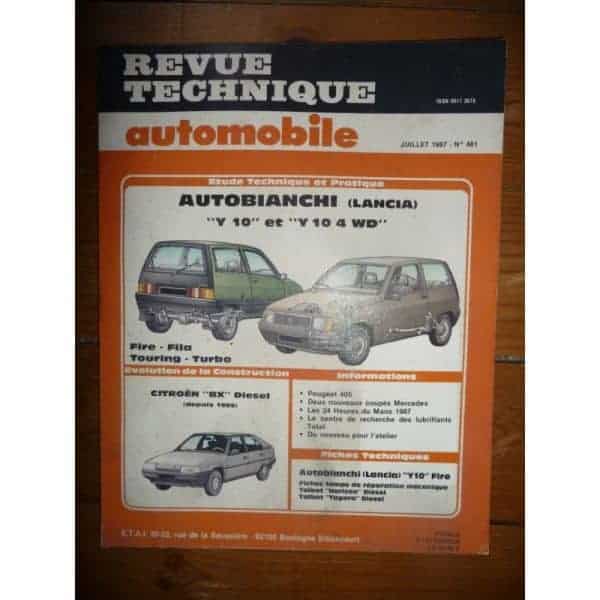 Y10 Revue Technique Autobianchi