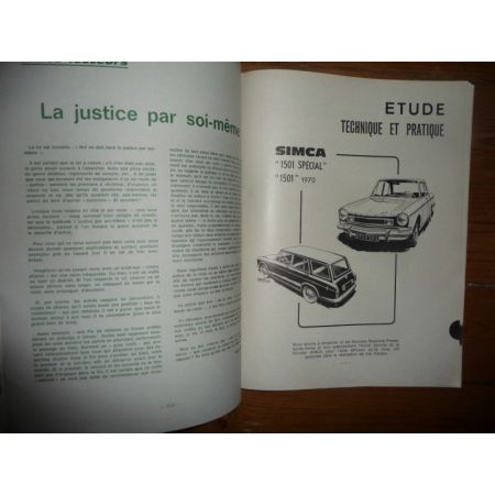 1501 1970 Revue Technique Simca Talbot