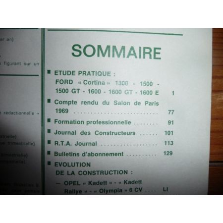 CORTINA Revue Technique Ford