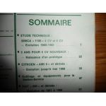 1100 5 6 CV Revue Technique Simca Talbot