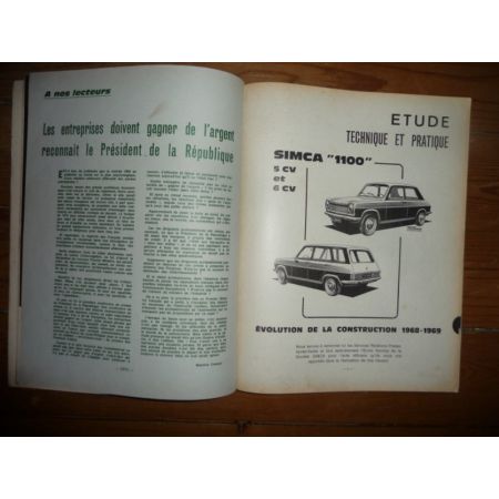 1100 5 6 CV Revue Technique Simca Talbot