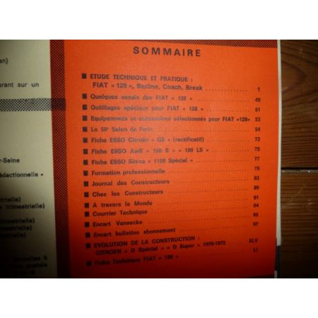 128 Revue Technique Fiat