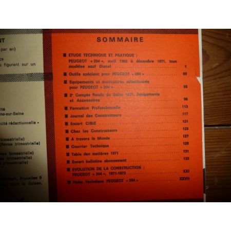 204 Revue Technique Peugeot