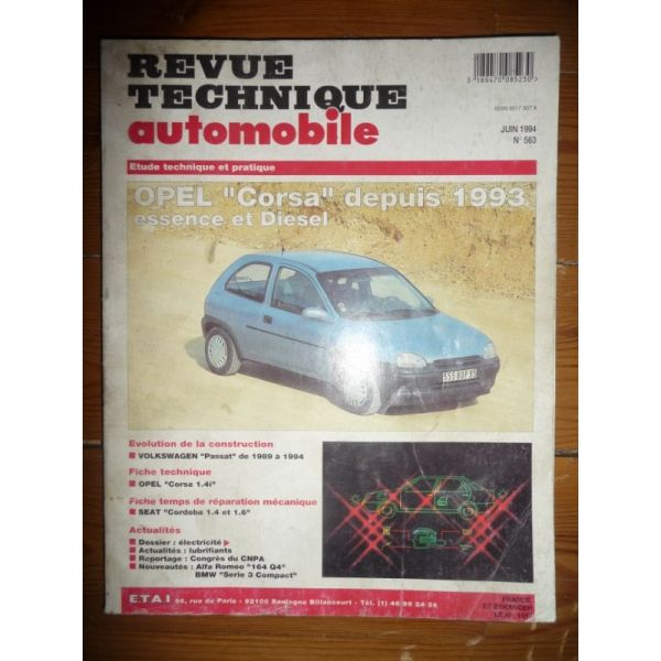 Corsa B 93- Revue Technique Opel