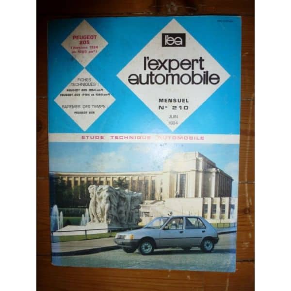 205 1124 1360 cm3 Revue Technique Peugeot