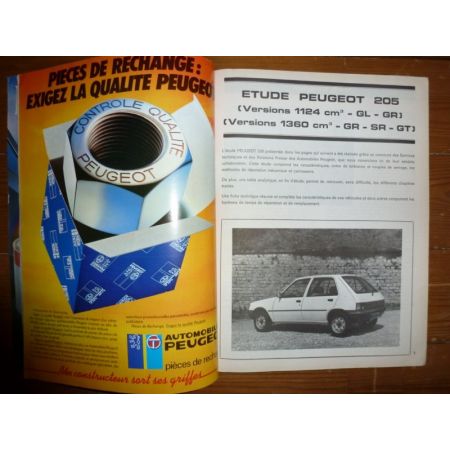 205 1124 1360 cm3 Revue Technique Peugeot