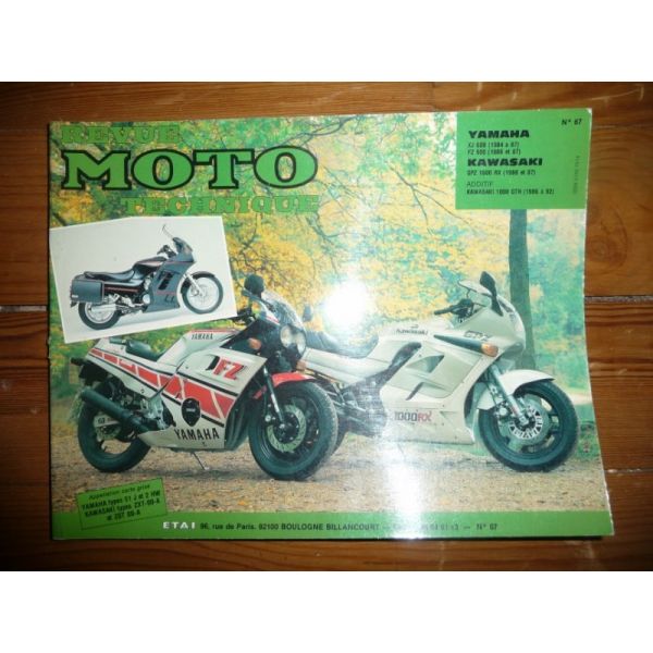 600 XJ FZ 1000 GPZ Revue Technique moto Kawasaki Yamaha