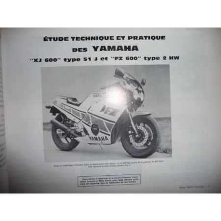 600 XJ FZ 1000 GPZ Revue Technique moto Kawasaki Yamaha