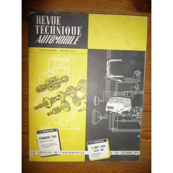 204 Revue Technique Peugeot