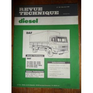 Revue Technique Diesel Pour DAF 2105/2305, Berliet GR305, Volvo F88 - Occasion Quasi Neuve